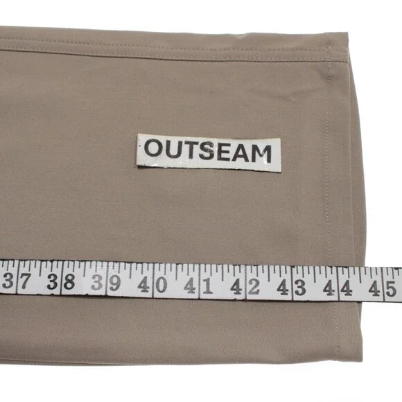 Johnnie-O NWT 5 Pocket Jean Cut Pants Size 38 US In Solid Beige 100% Polyester
